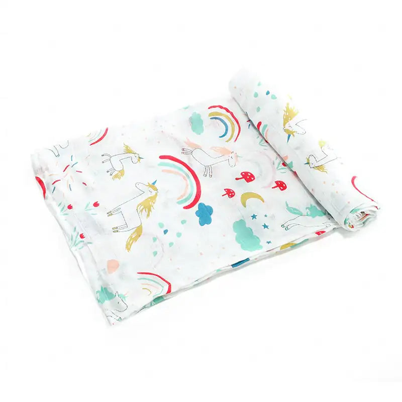 Bamboo Cotton Newborn Blankets and Swaddling Towels