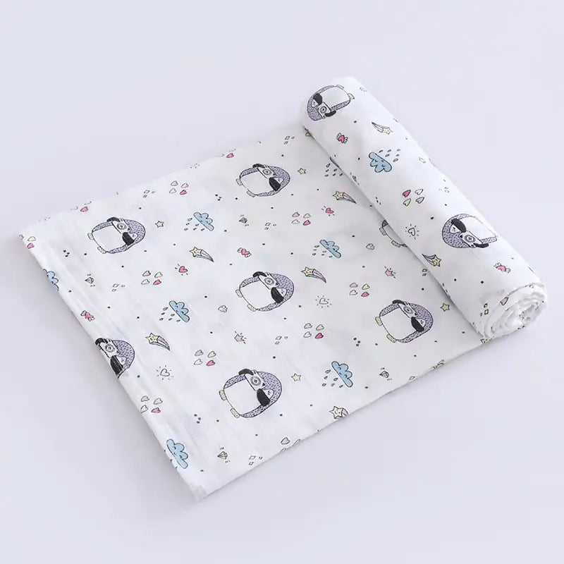 Bamboo Cotton Newborn Blankets and Swaddling Towels