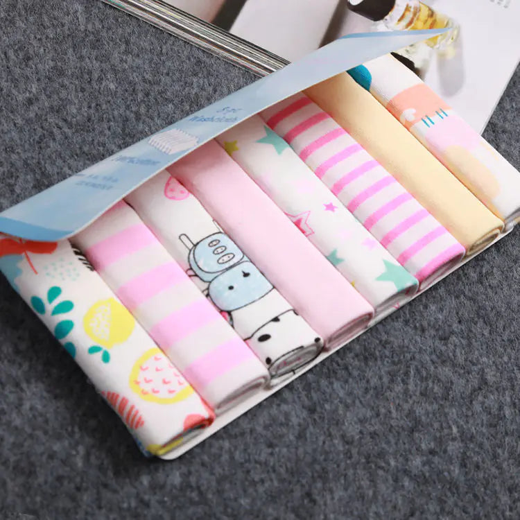 Newborn Cotton Gauze Baby Feeding Towels - 8 Packs