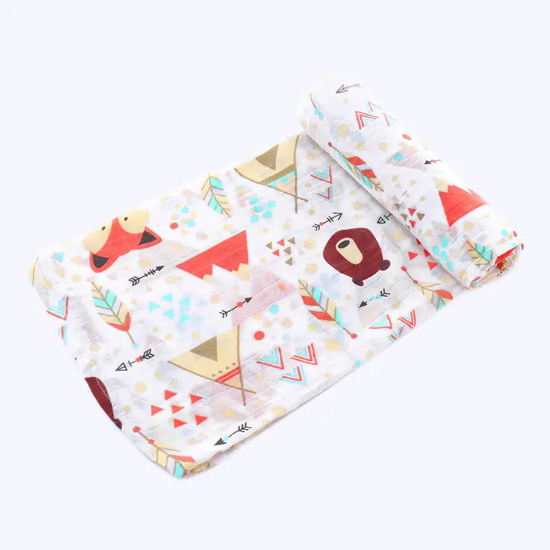 Bamboo Cotton Newborn Blankets and Swaddling Towels