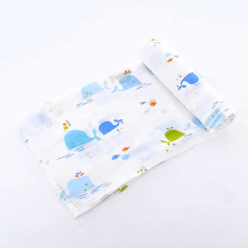 Bamboo Cotton Newborn Blankets and Swaddling Towels