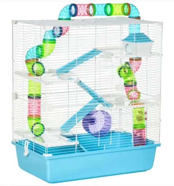Hamster Cage w/Tube And Tunnel