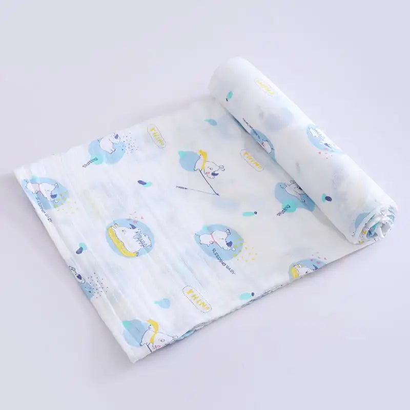 Bamboo Cotton Newborn Blankets and Swaddling Towels